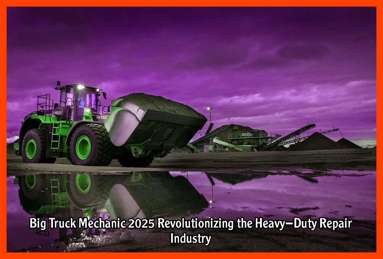 Big Truck Mechanic 2025 Revolutionizing the Heavy-Duty Repair Industry